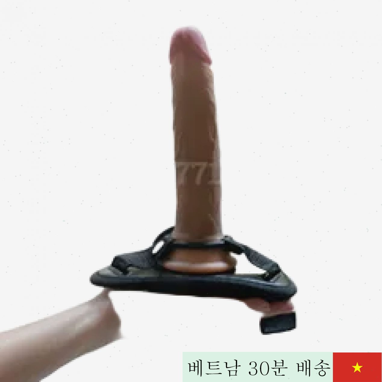 레즈용 Lovetoy 스트랩 온 페니스 실리콘 질감 우수 안전 