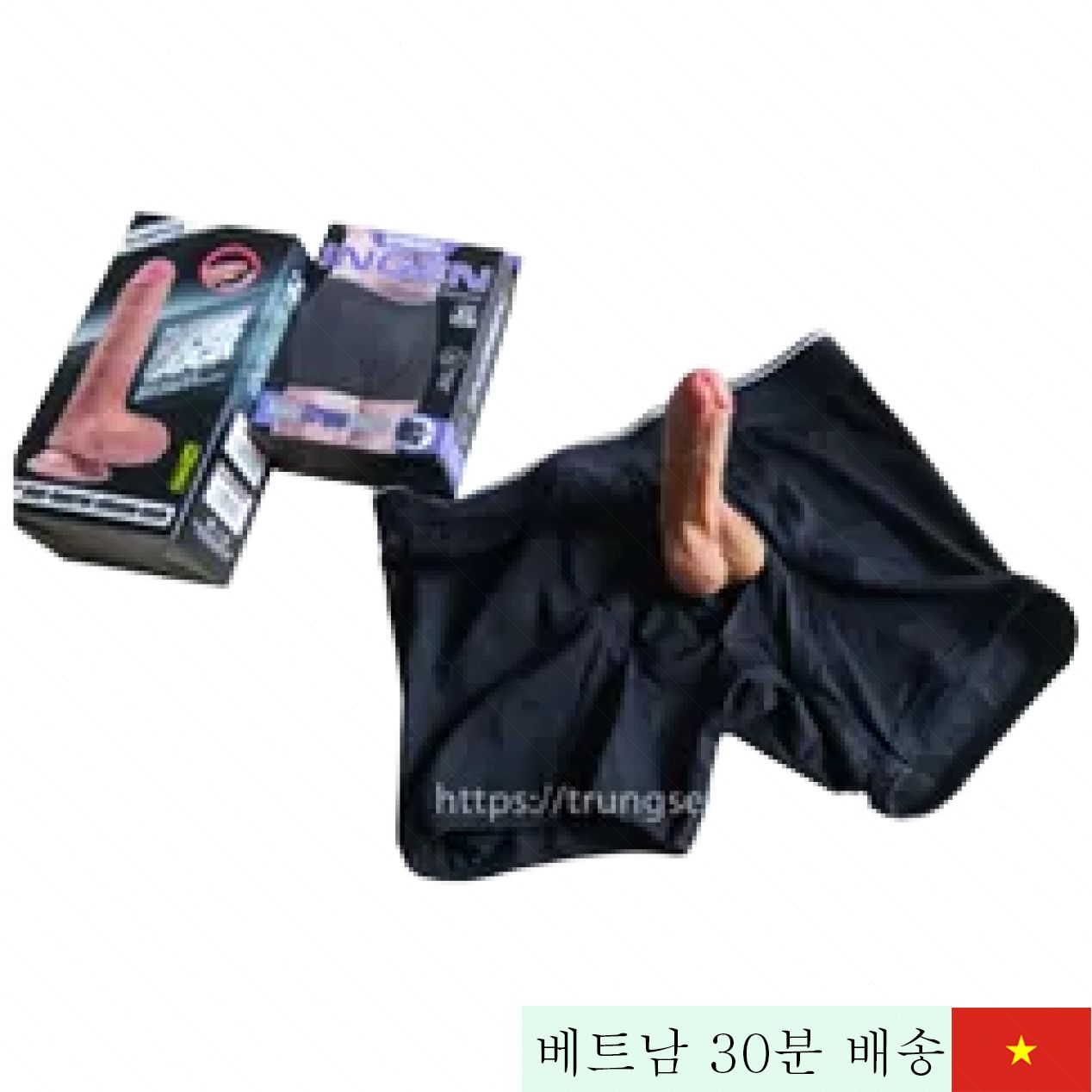 레즈비언용 코튼 팬티 + 실리콘 딜도 콤보 편안 착용 사이즈 다양 