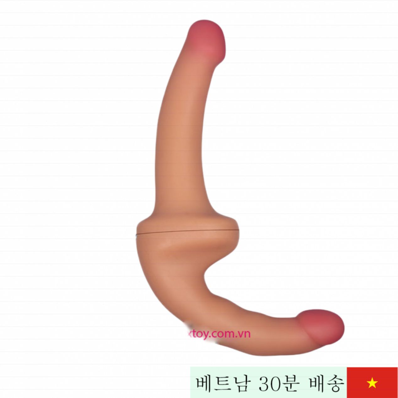 실리콘 부드러운 양면 여성용 LES 커플용 리얼 가짜음경 