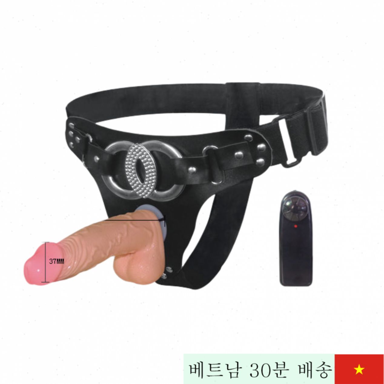 진동 스트랩 온 실리콘 남녀 공용 리얼 기능성 