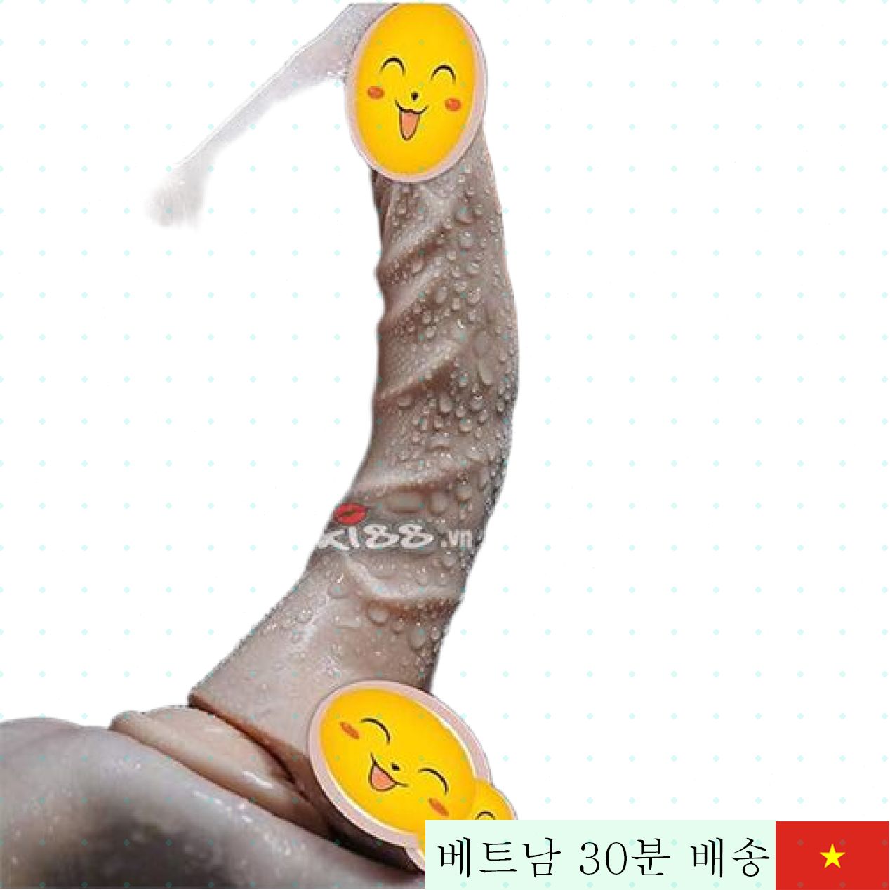 Crazy Fire 진동 발열 딜도 여성용 벽걸이형 임팩트 강력 