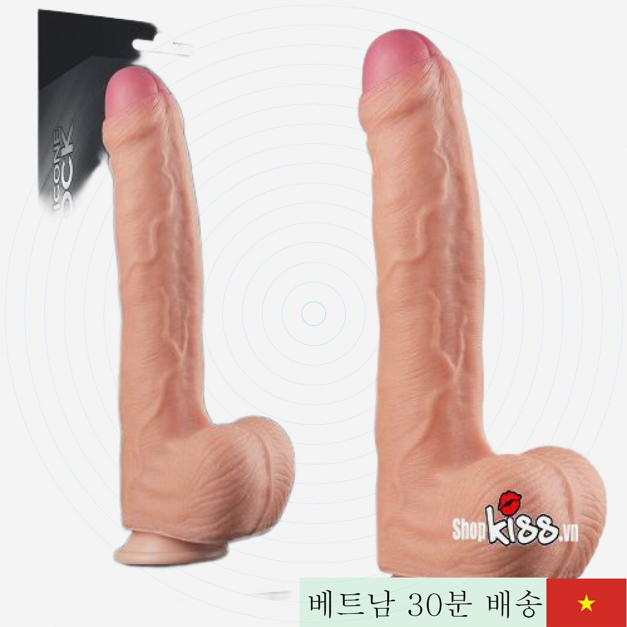 러브토이 11인치 대형 벽걸이 자연 코크 강력 진동기 