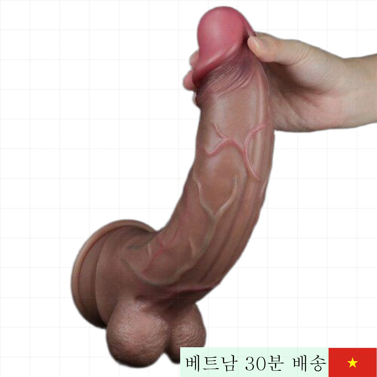 실리콘 2중 레이어 Lovetoy 11.5인치 리얼 딜도 