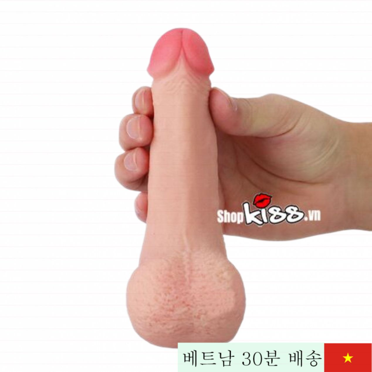 러브토이 실리콘 수면 딜도 초부드러운 리얼 질감 