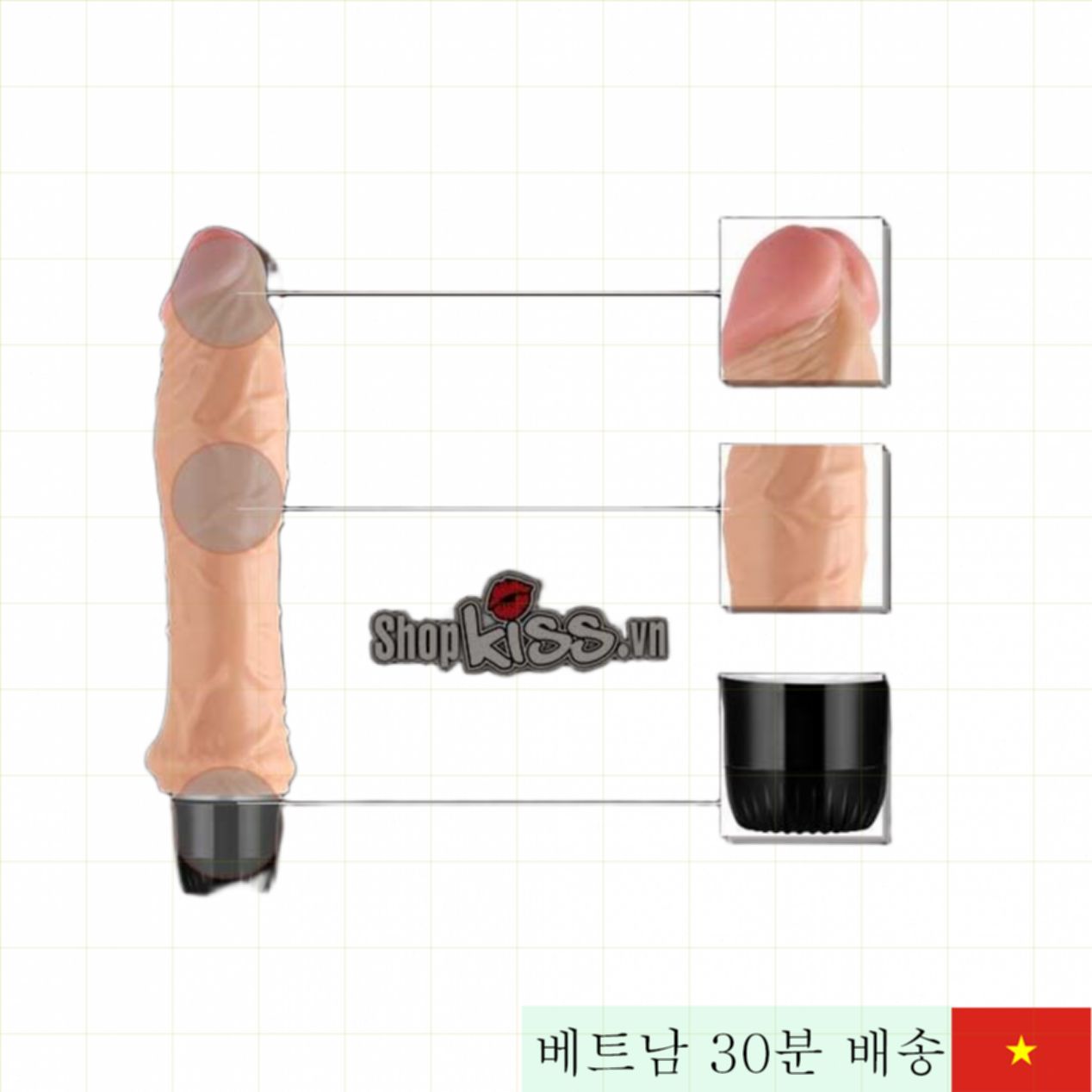 러브토이 여성용 리얼 실리콘 진동기, 자연스러운 촉감 