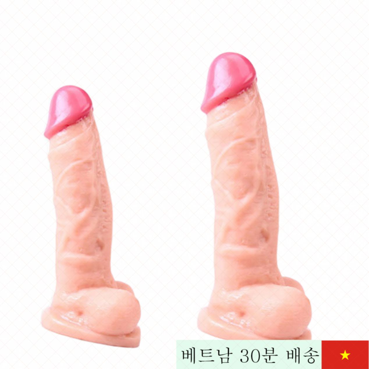 Chisa 초대형 실리콘 딜도 27cm 무진동 벽걸이형 