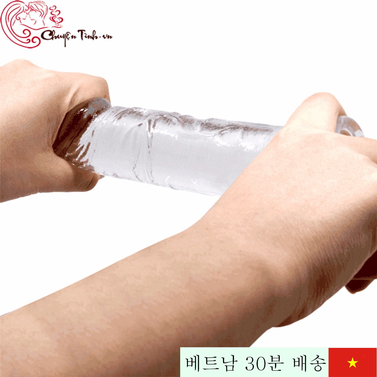 투명 접착 진동기 벽 부착 자유 포즈 여성용 