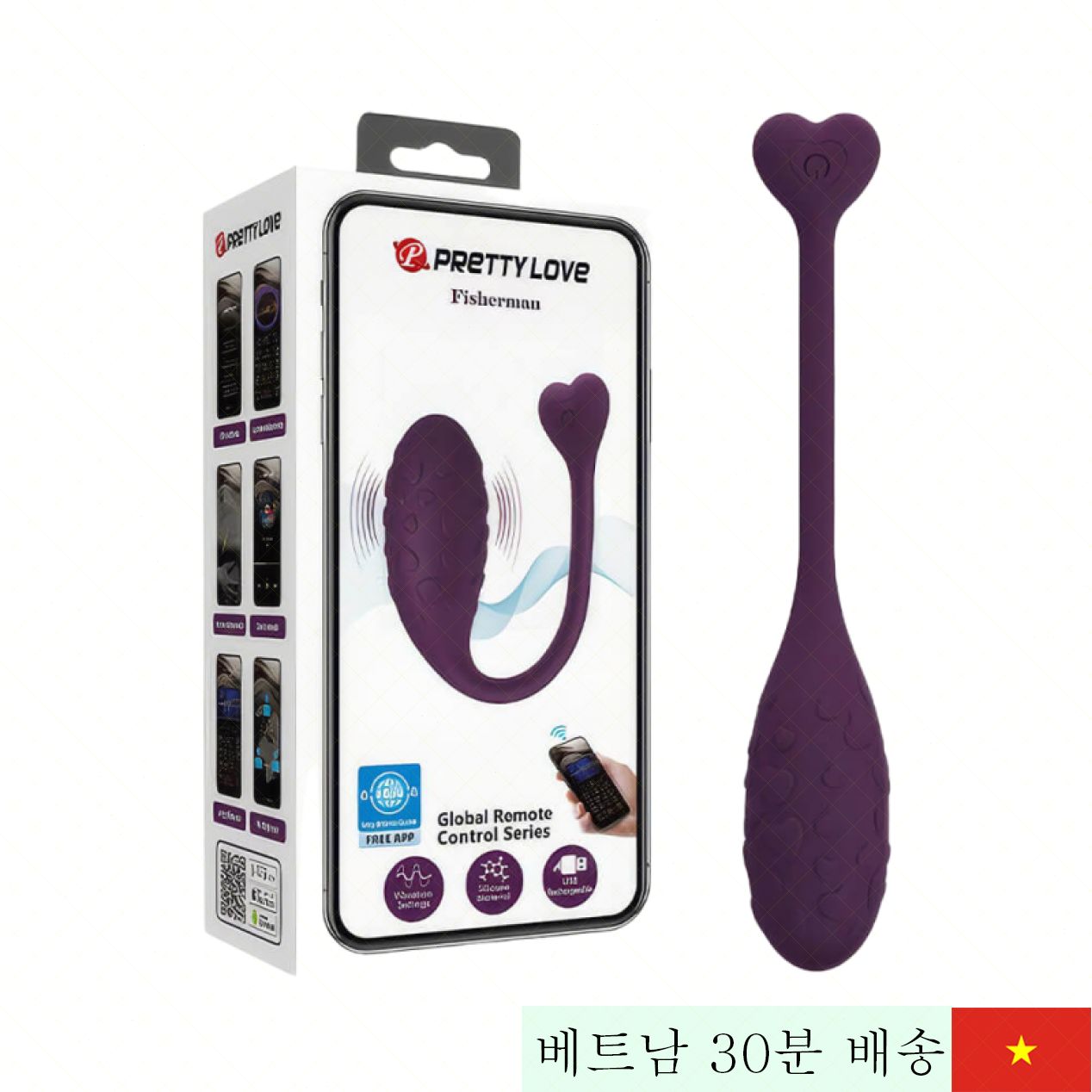프리티러브 피셔맨 스마트 진동 알 여성 쾌감 증진 