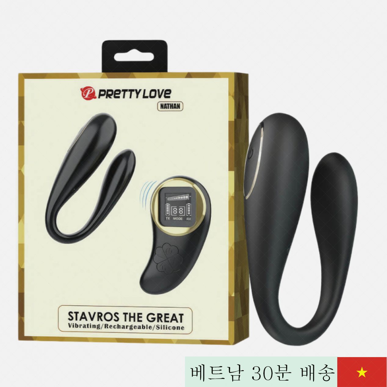 프리티 러브 네이선 무선 진동 알  연인용 입문기 