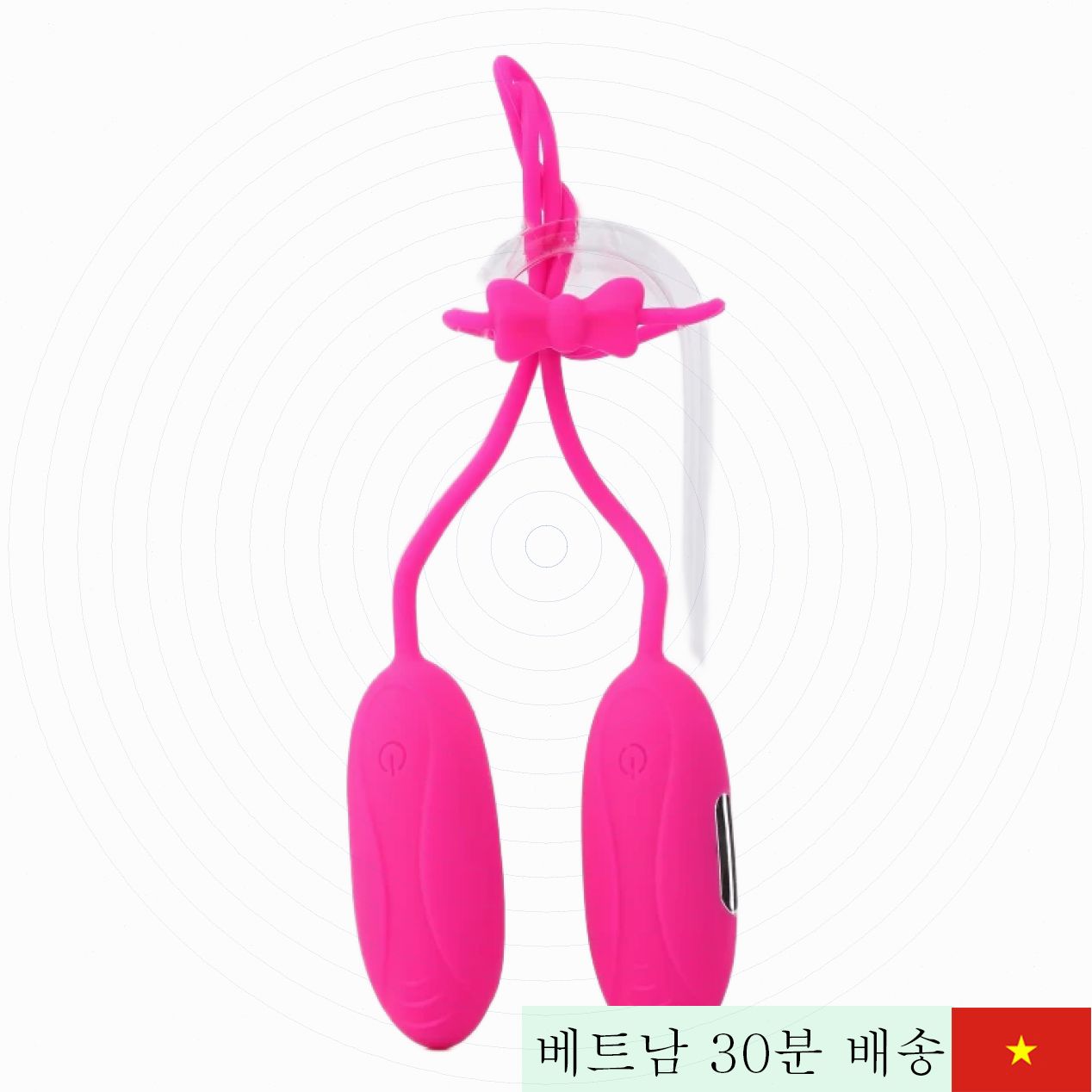 Aphojoy 2단 진동 리모컨 독립 제어 콤팩트 트윈 진동기 