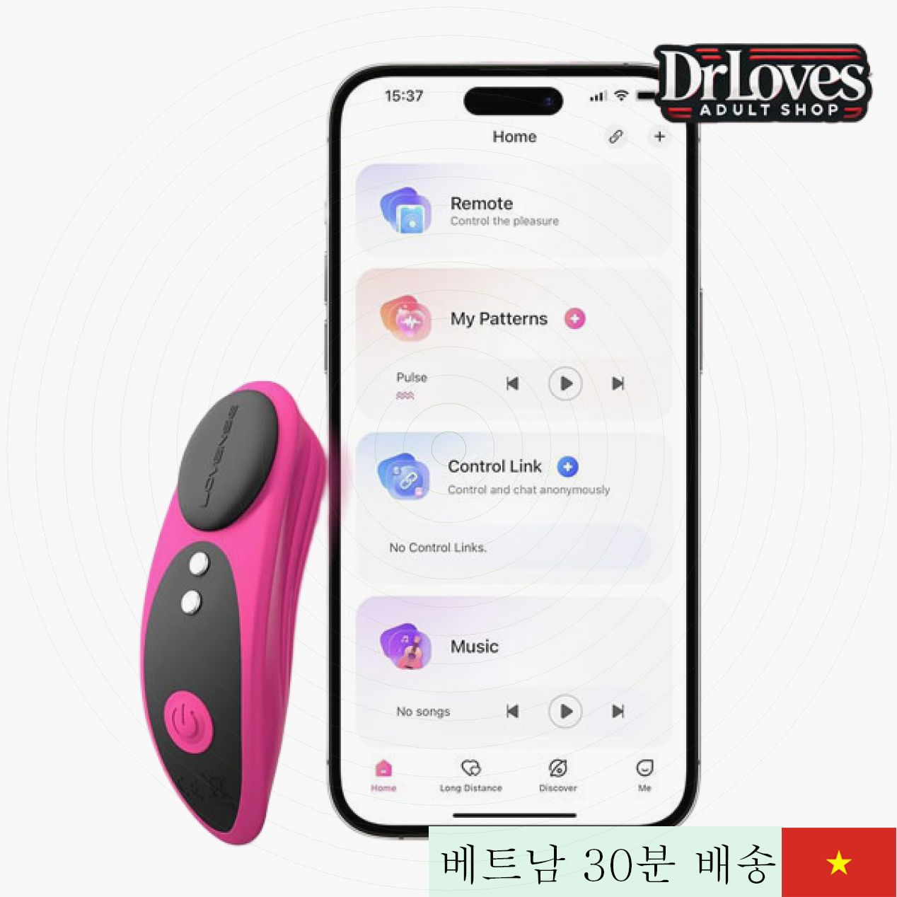 Lovense Ferri 앱 연동 무선 진동 팬티 여성 섹스 토이 