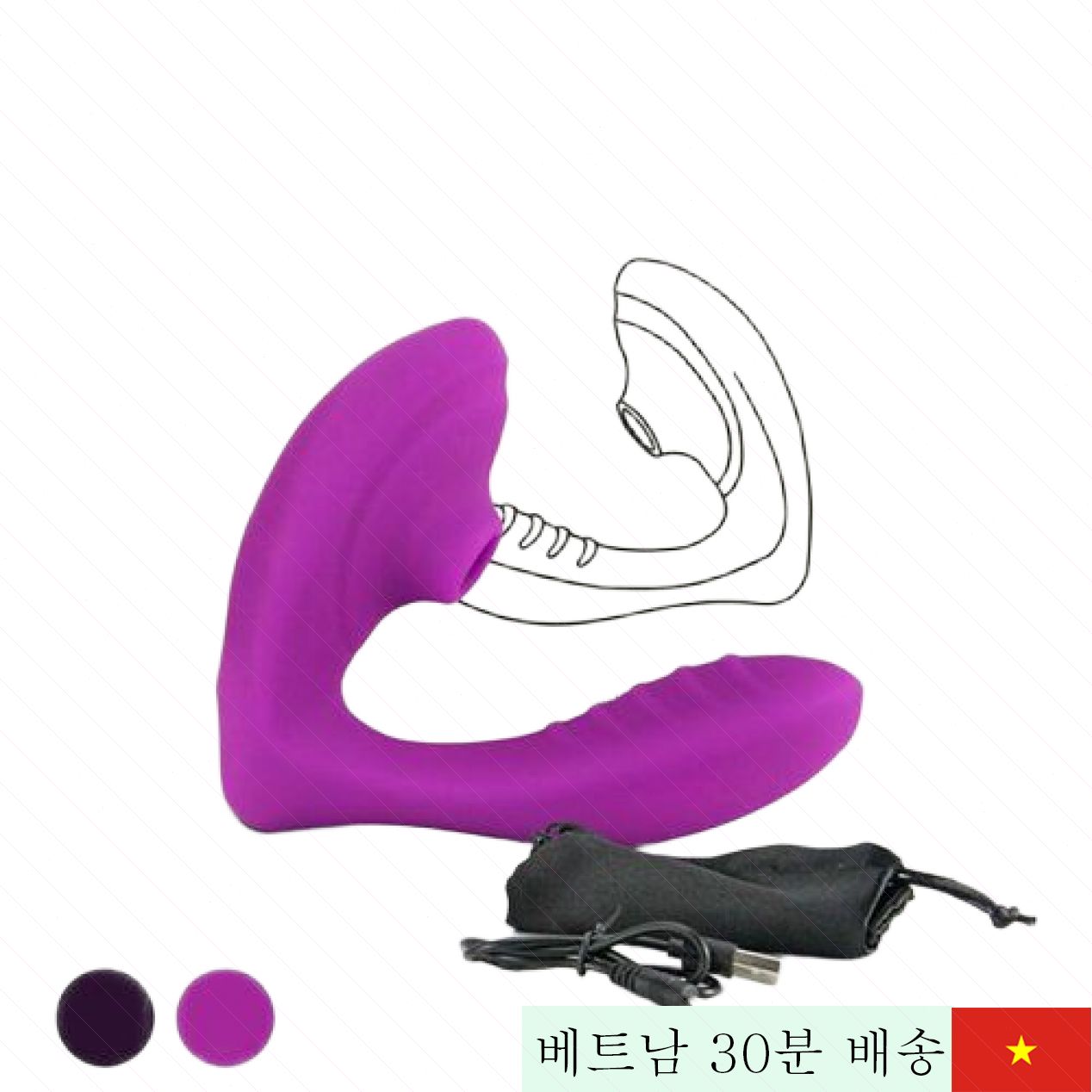 Mary Sucking G-스팟 클리토리스 흡입 진동기 