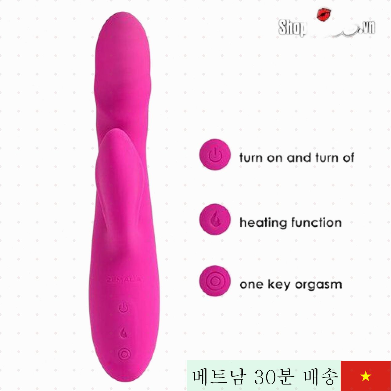 젬알리아 고급 점진 마사지 여성용 실리콘 진동기 