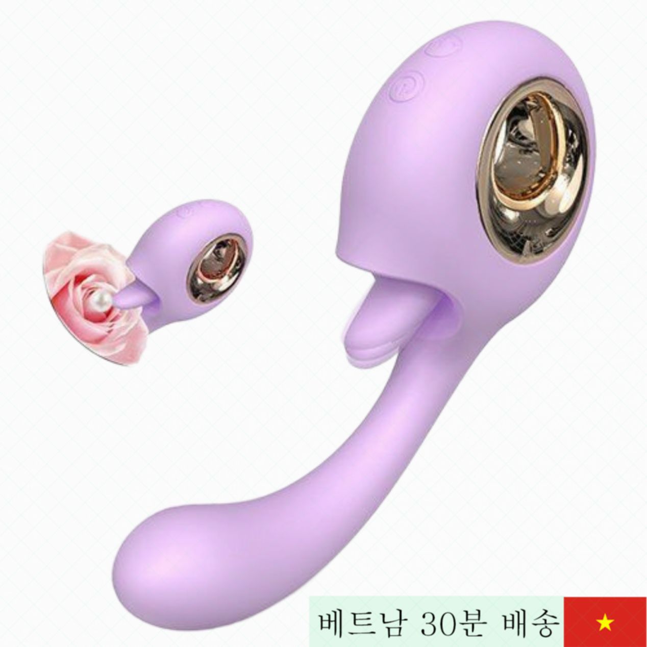 S-Hande Woo G스팟 클리 마사지 진동기 부드러운 실리콘 