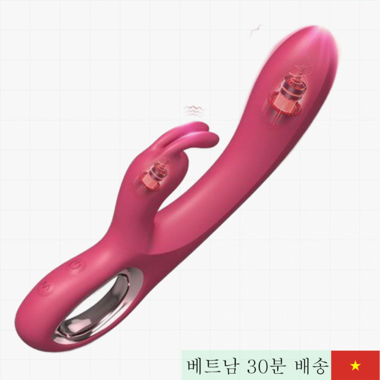 래빗 젠틀맨 G-스팟 음핵 마사지기 실리콘 ABS 휴대용 