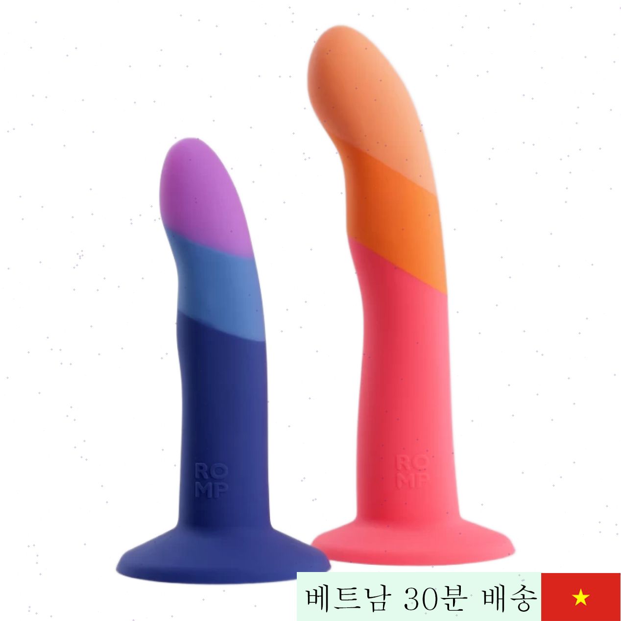 ROMP 매끄러운 실리콘 벽걸이 딜도 여성 쾌감 최고 