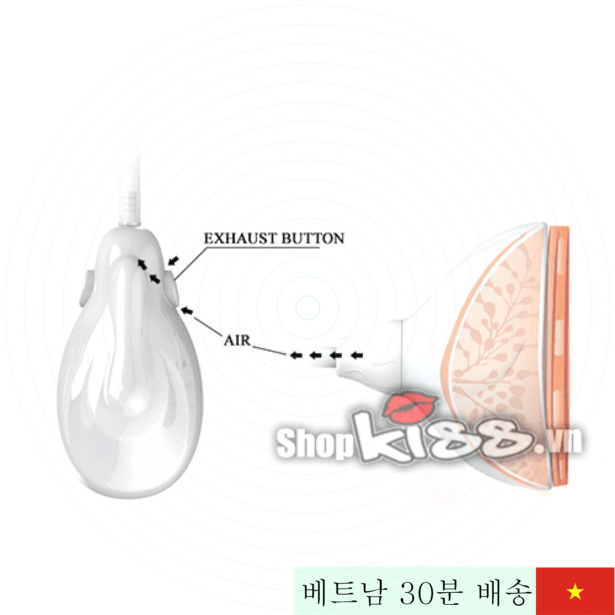 여성용 가슴 강화 마사지 펌프 토이 