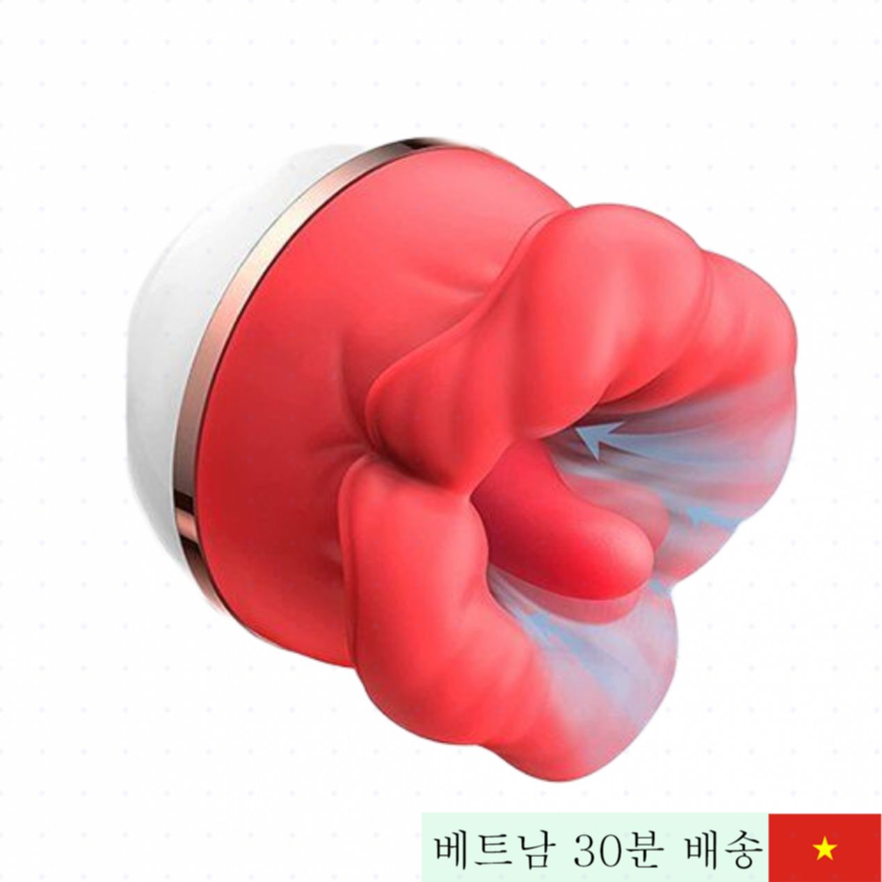 Big Mouth Rose 음부 진동기 여성용 애무 입술 모양 강력 흡입 