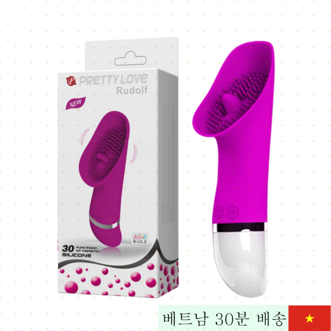 프리티 러브 루돌프 진동 혀 자극 여성 쾌감 특화 