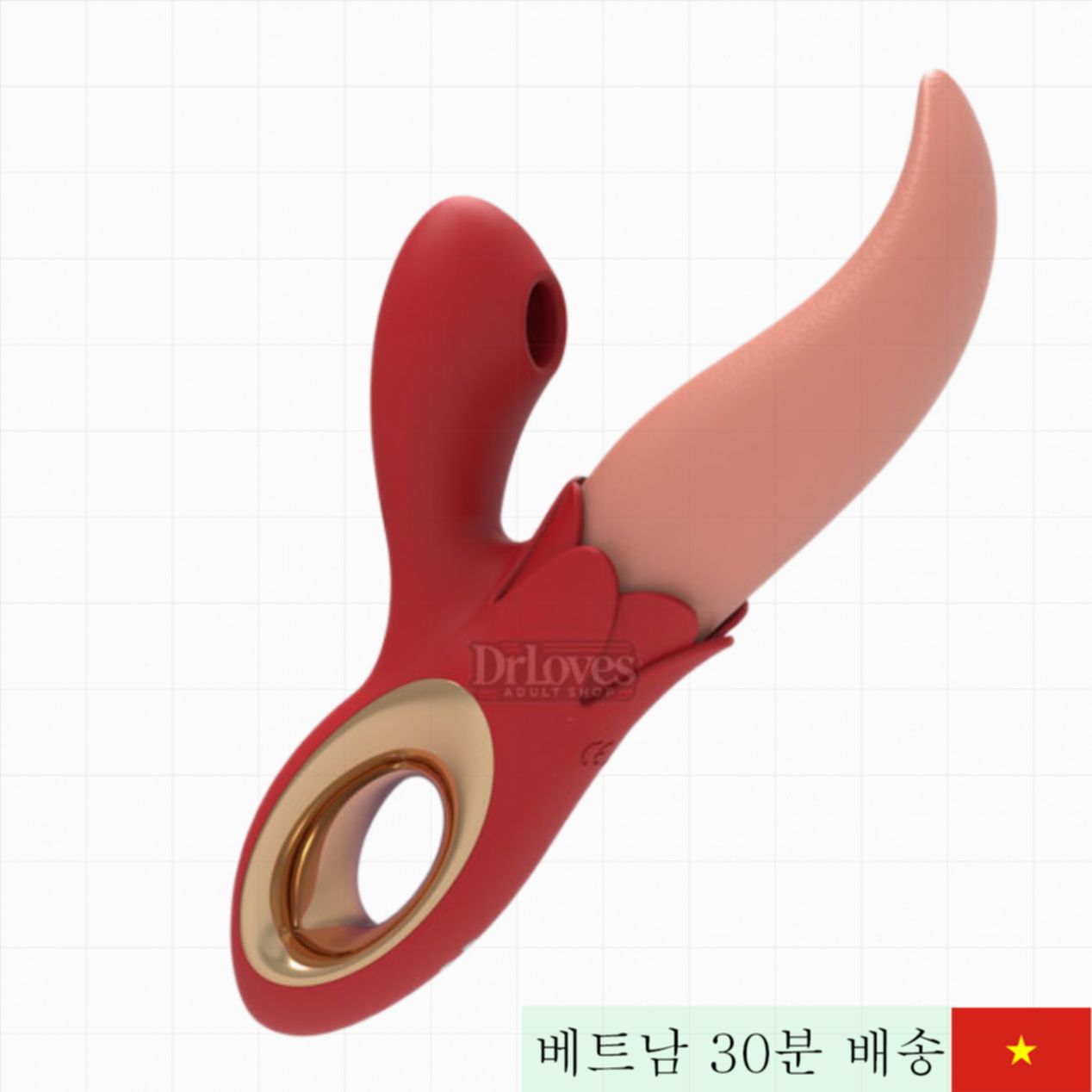 XXOO 음도 혀진동기 방수 이중자극 G스팟 마사지 