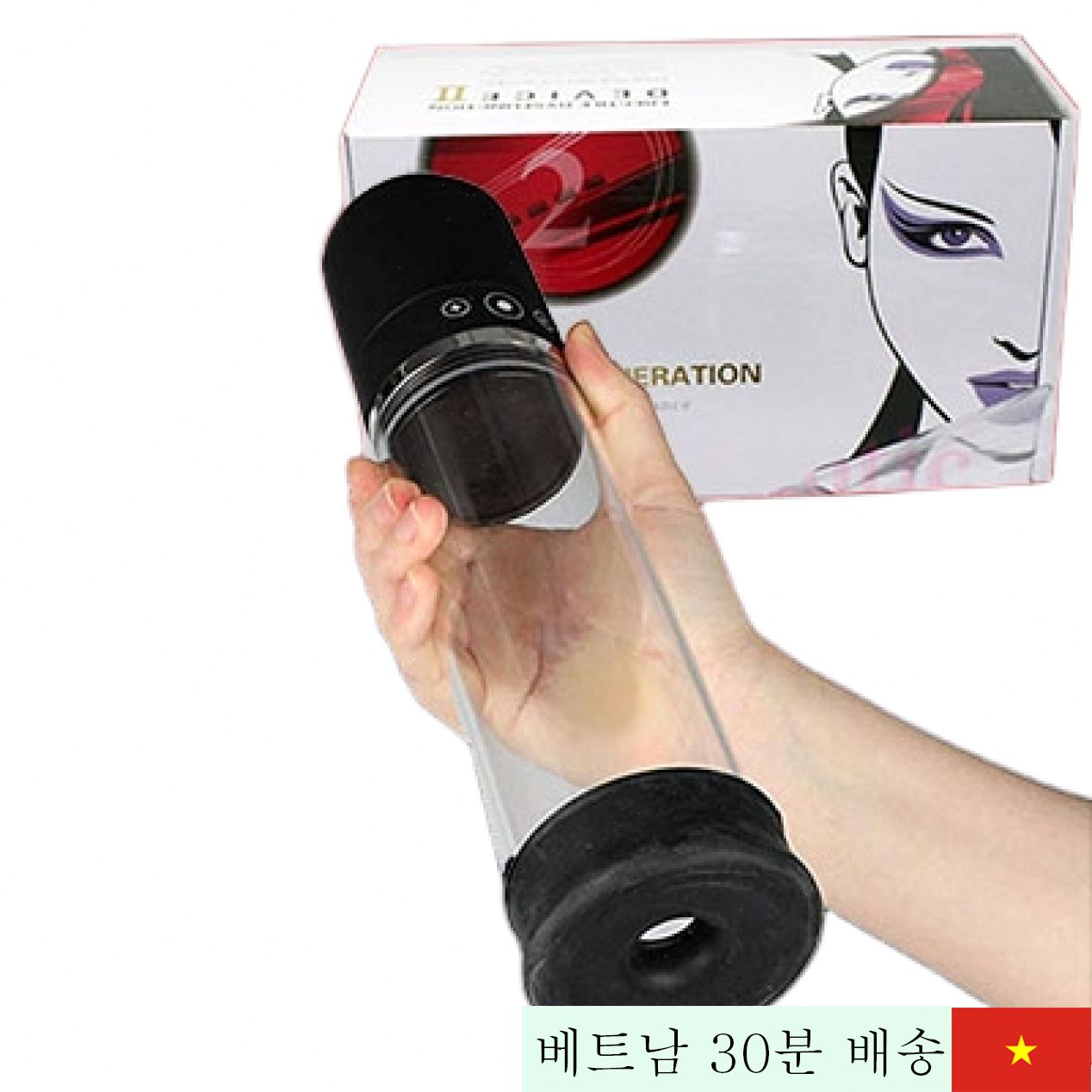 Louge 자동 펌프 정밀 측정 LCD 음경 운동기 최고급 