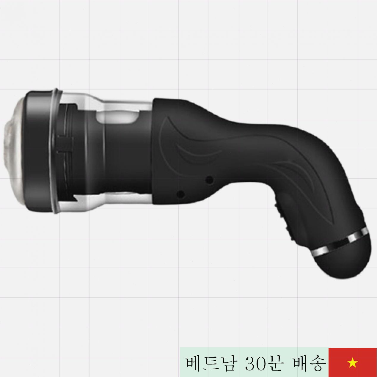 고급 플라스틱+실리콘 남성용 자동 진동 자위기구 