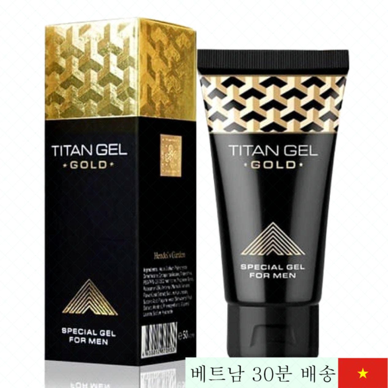 타이탄 골드 러시아 사이즈 업 젤 남성용 강화 
