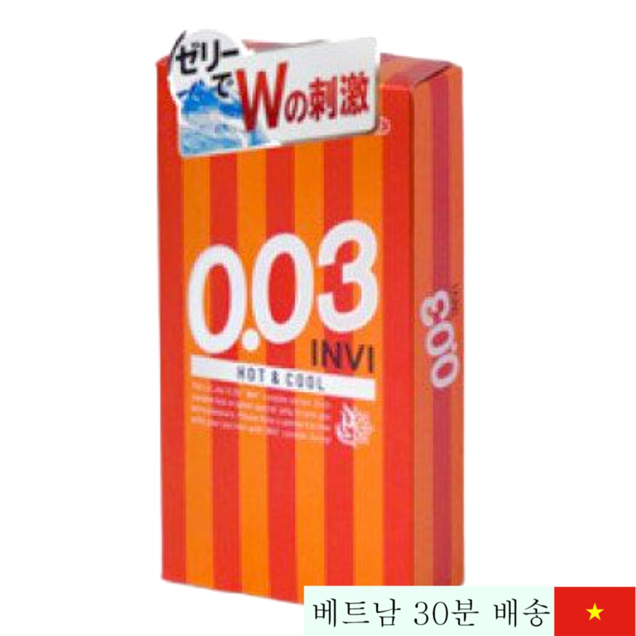 Jex 인비 초박형 천연 고무 콘돔 쾌감 극대화 18cm 