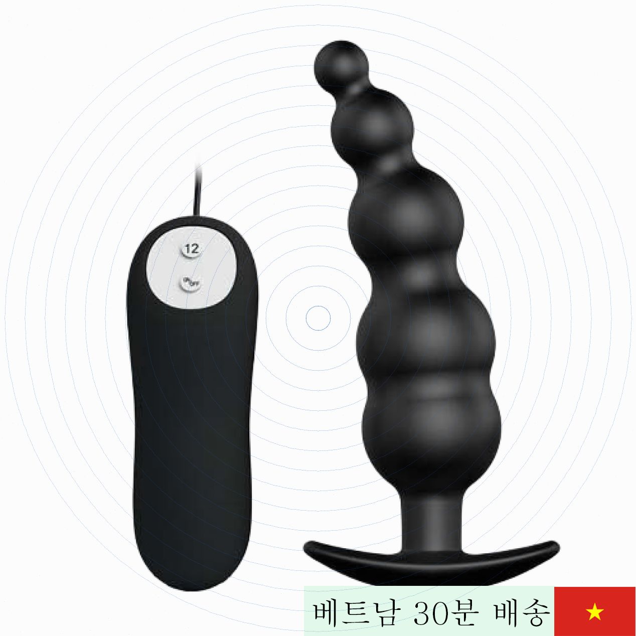 프리티 러브 12단 진동 항문 마사지기 게이용 