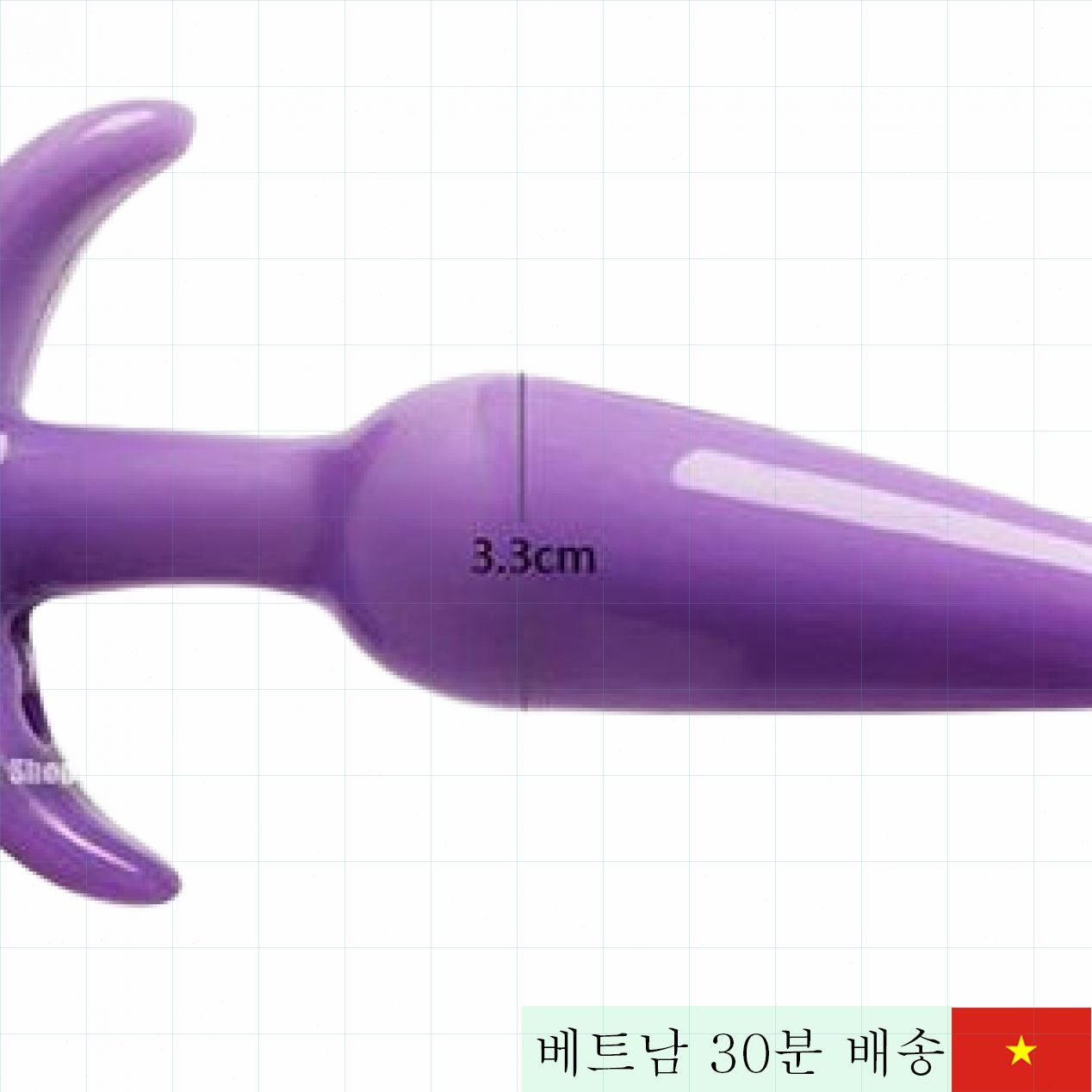 닻 모양 실리콘 항문 마사지기 일본산 부드러운 촉감 