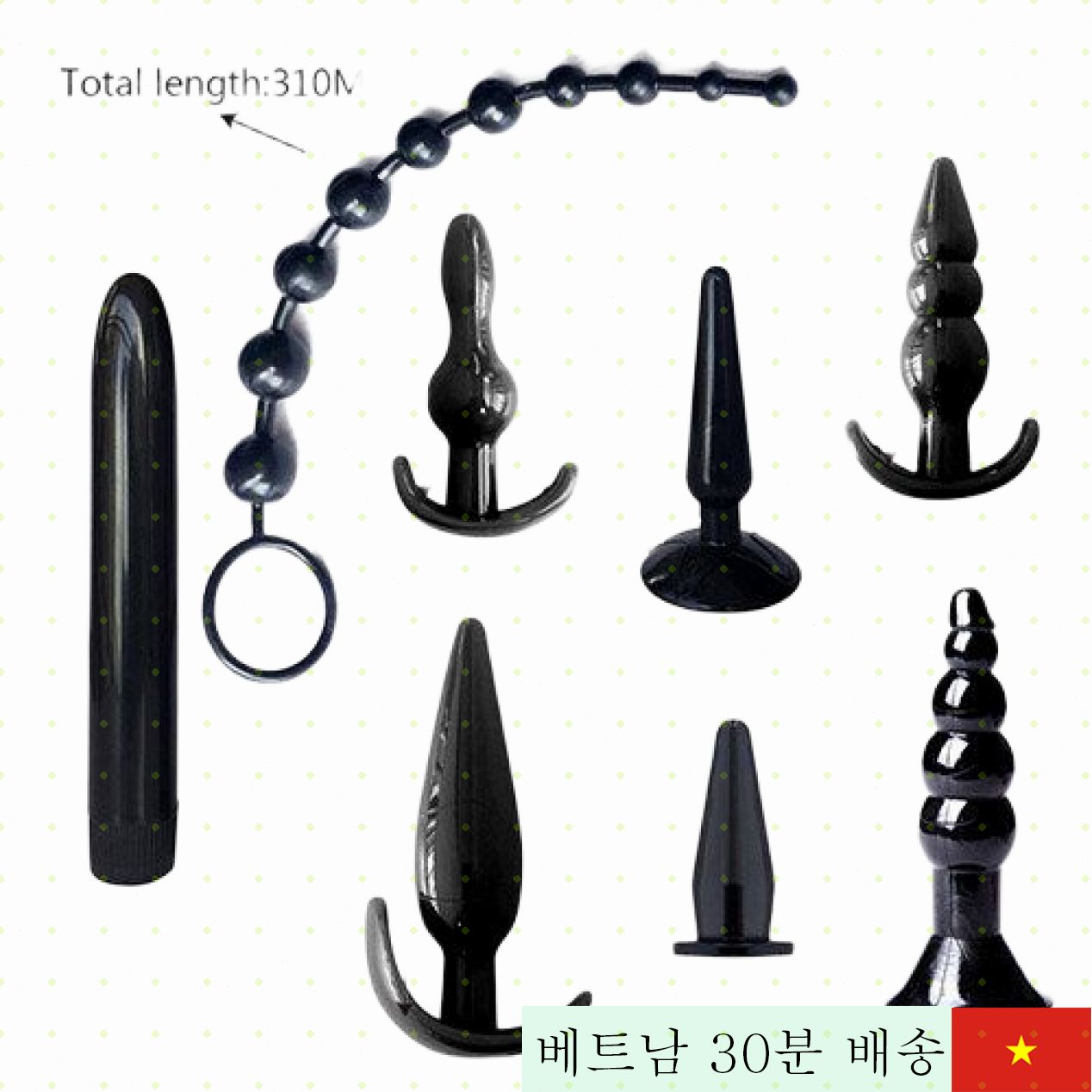 실리콘 10종 커플 전용 애널 자극 세트 