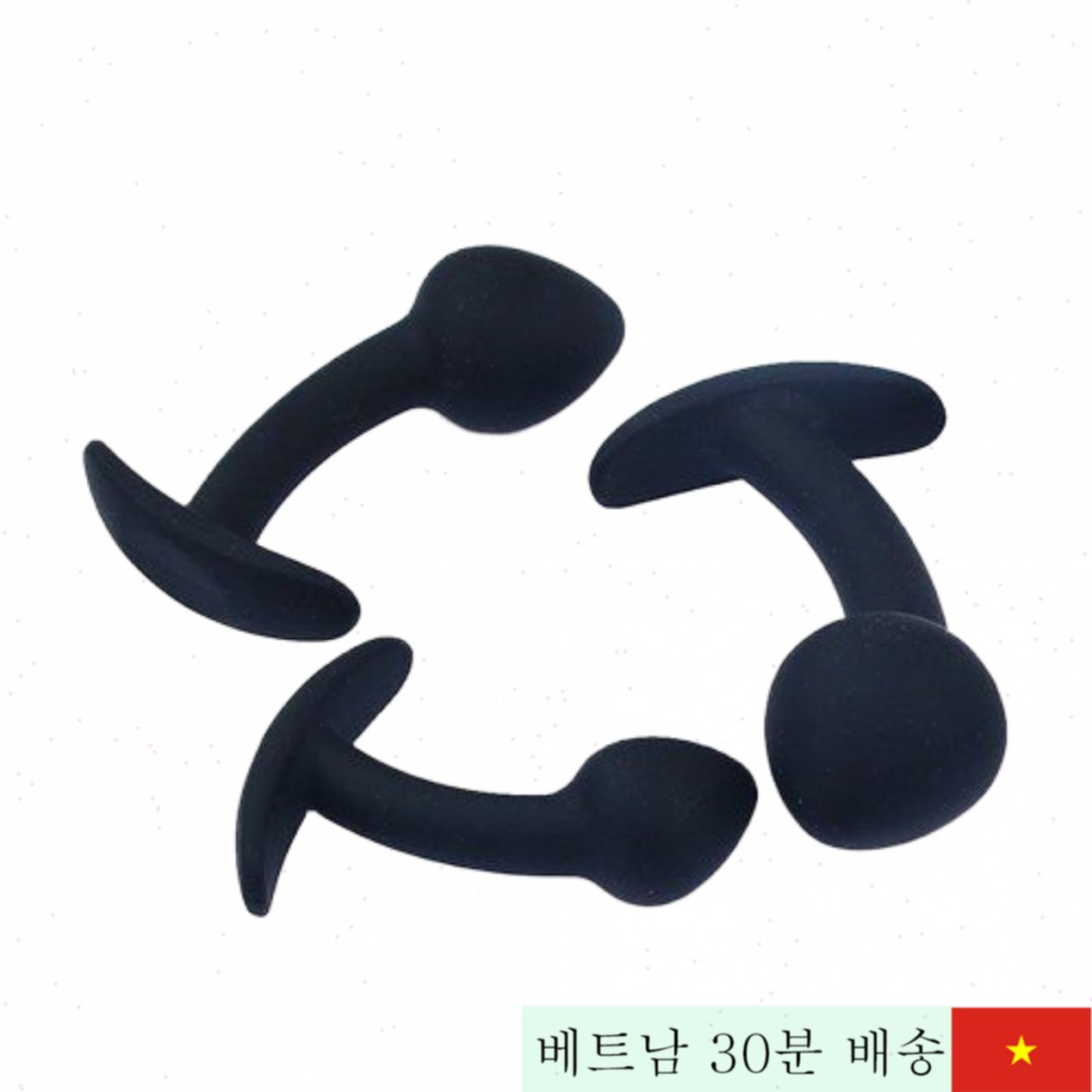 3종 부드러운 버섯형 애널 플러그 마사지 리얼 감각 