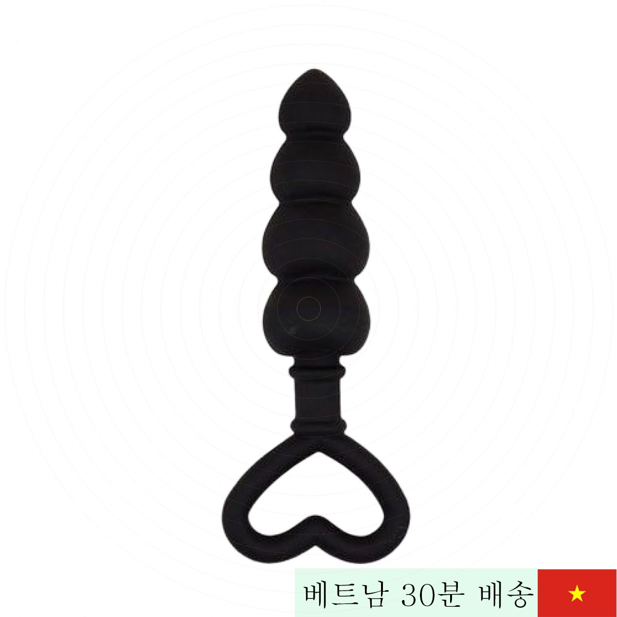 Chisa Black Mont 심장형 고급 항문 마사지기 