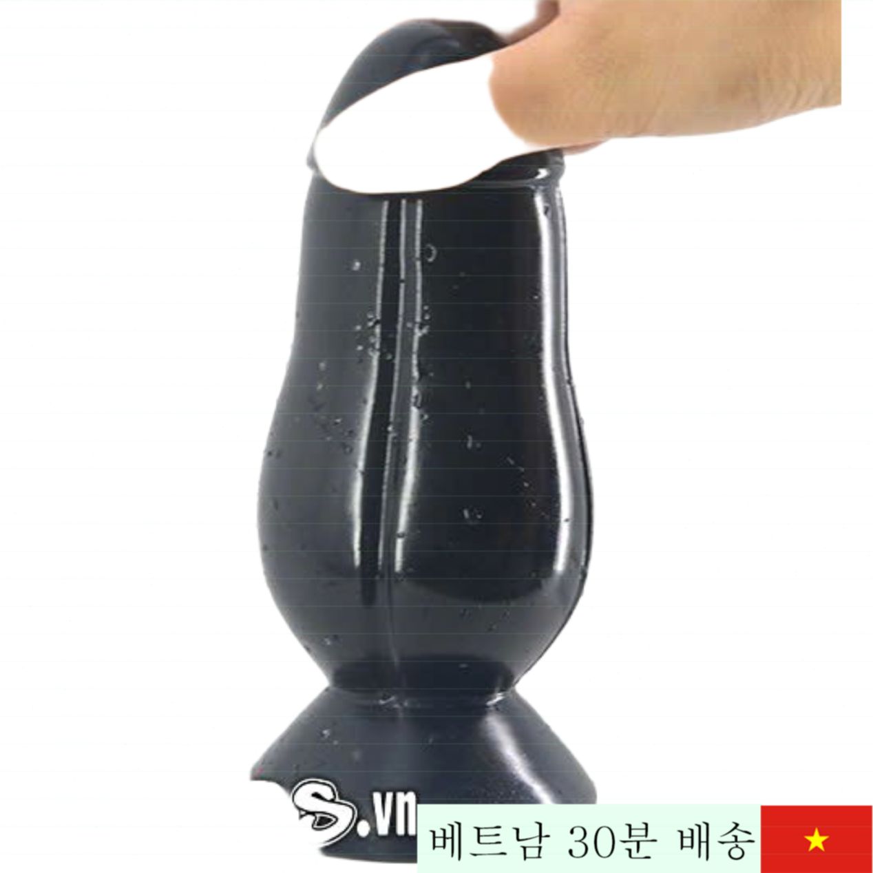 FAAK 실리콘 항문 자극기 전립선 마사지 안심 소재 블랙 