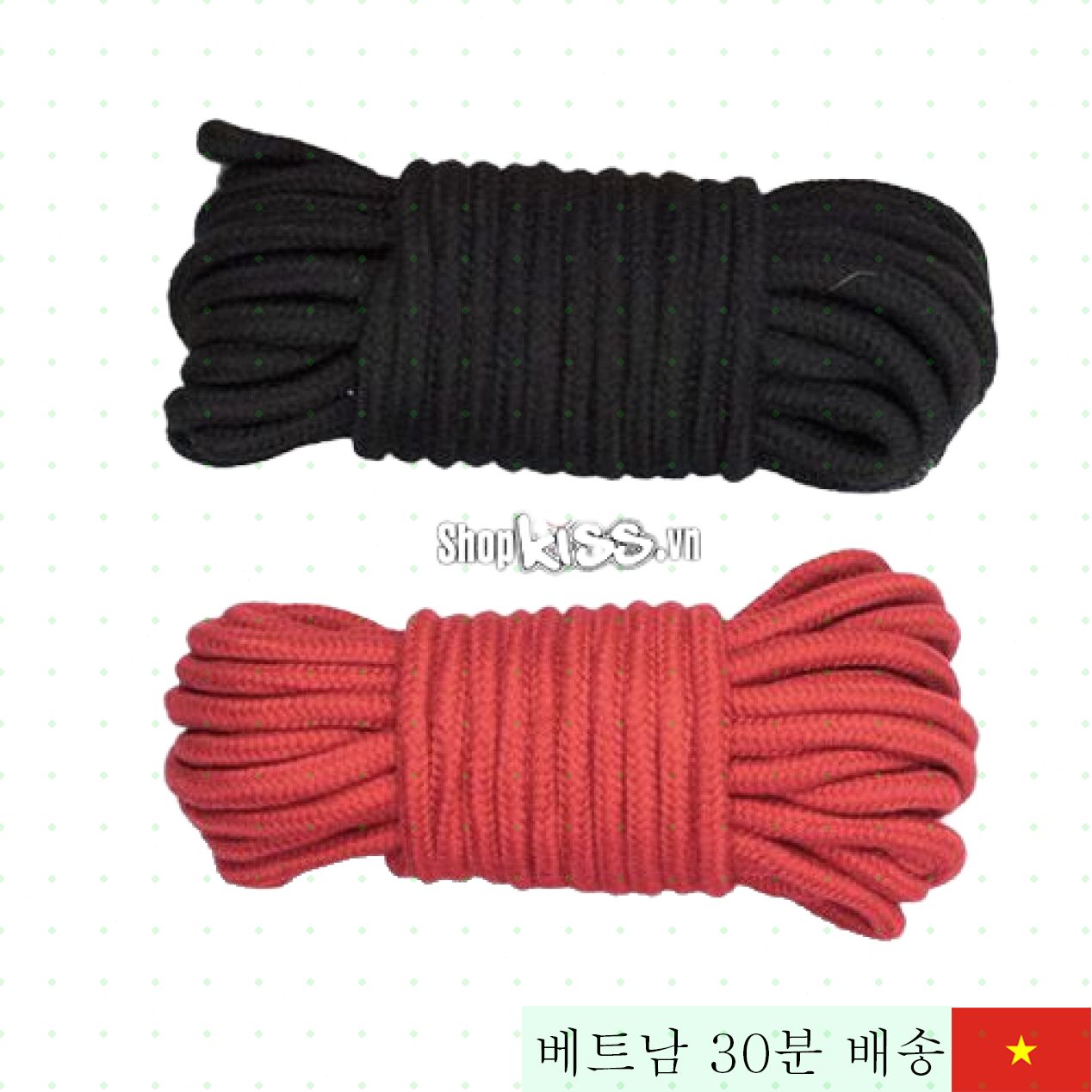 러브 결박용 강력 밧줄 붉은색 검정 BDSM 아이템 