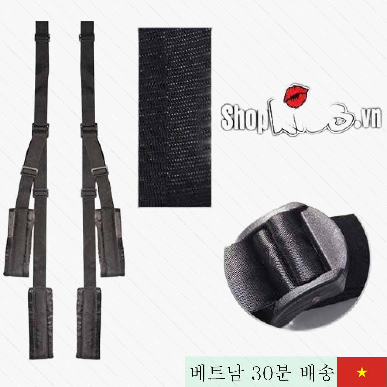 문 고정형 BDSM 장비 커플용 강한 자극 체험 세트 