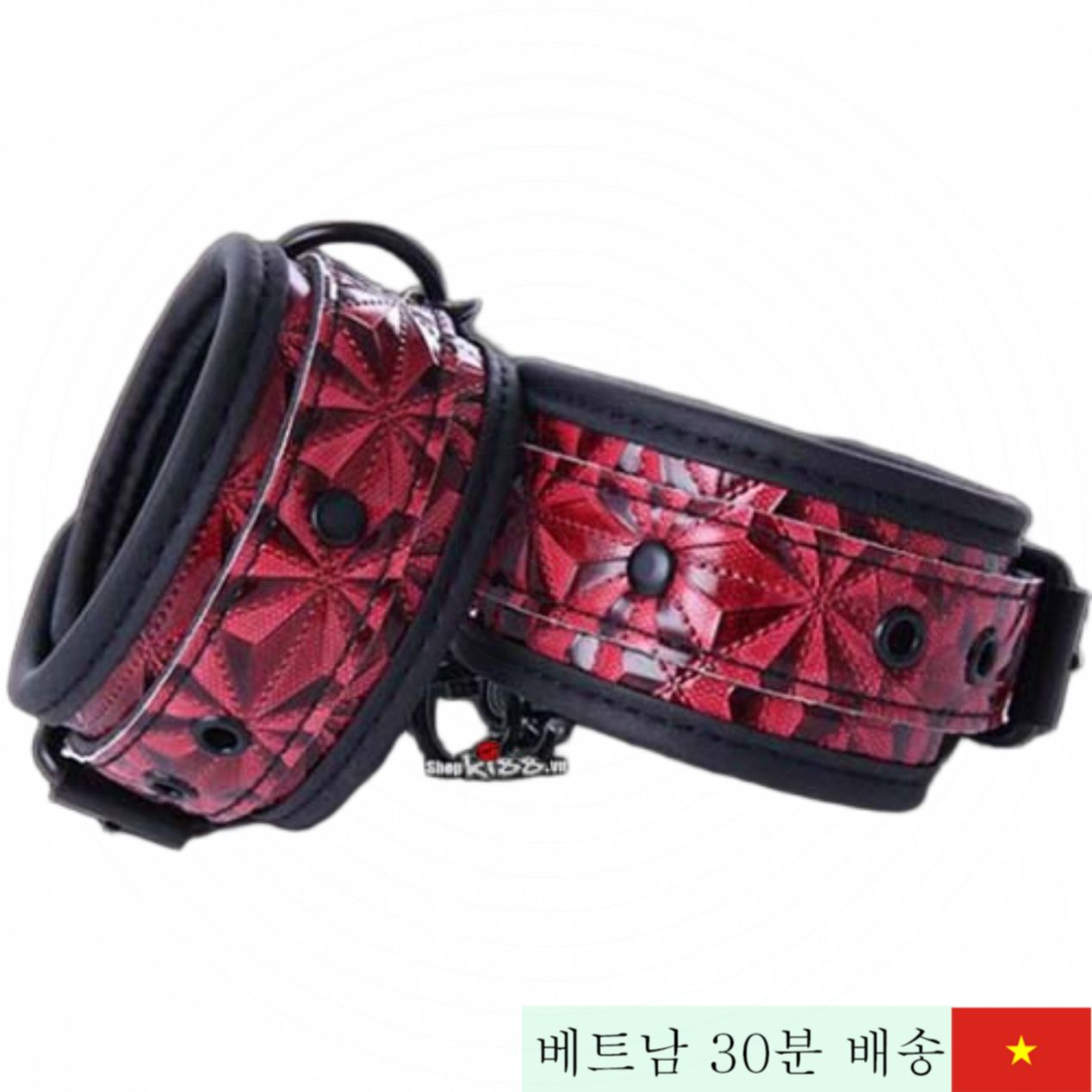 고급 PU 가죽 페티쉬 커플용 손목 수갑 