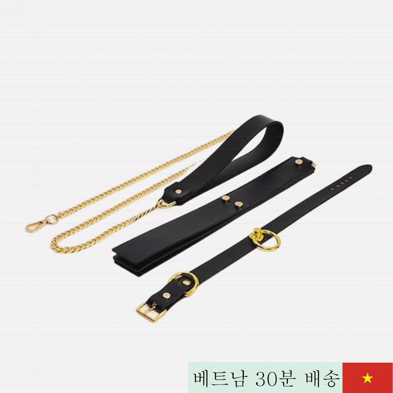 고급 인조 가죽 BDSM 5종 세트 커플용 