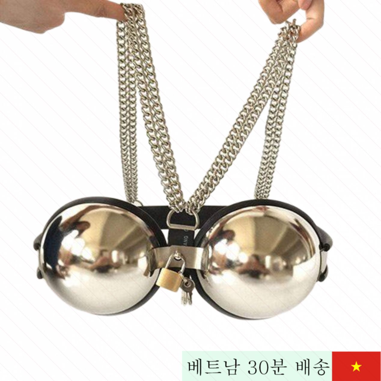 스테인레스 스틸 여성용 BDSM 가슴 잠금장치 조절형 