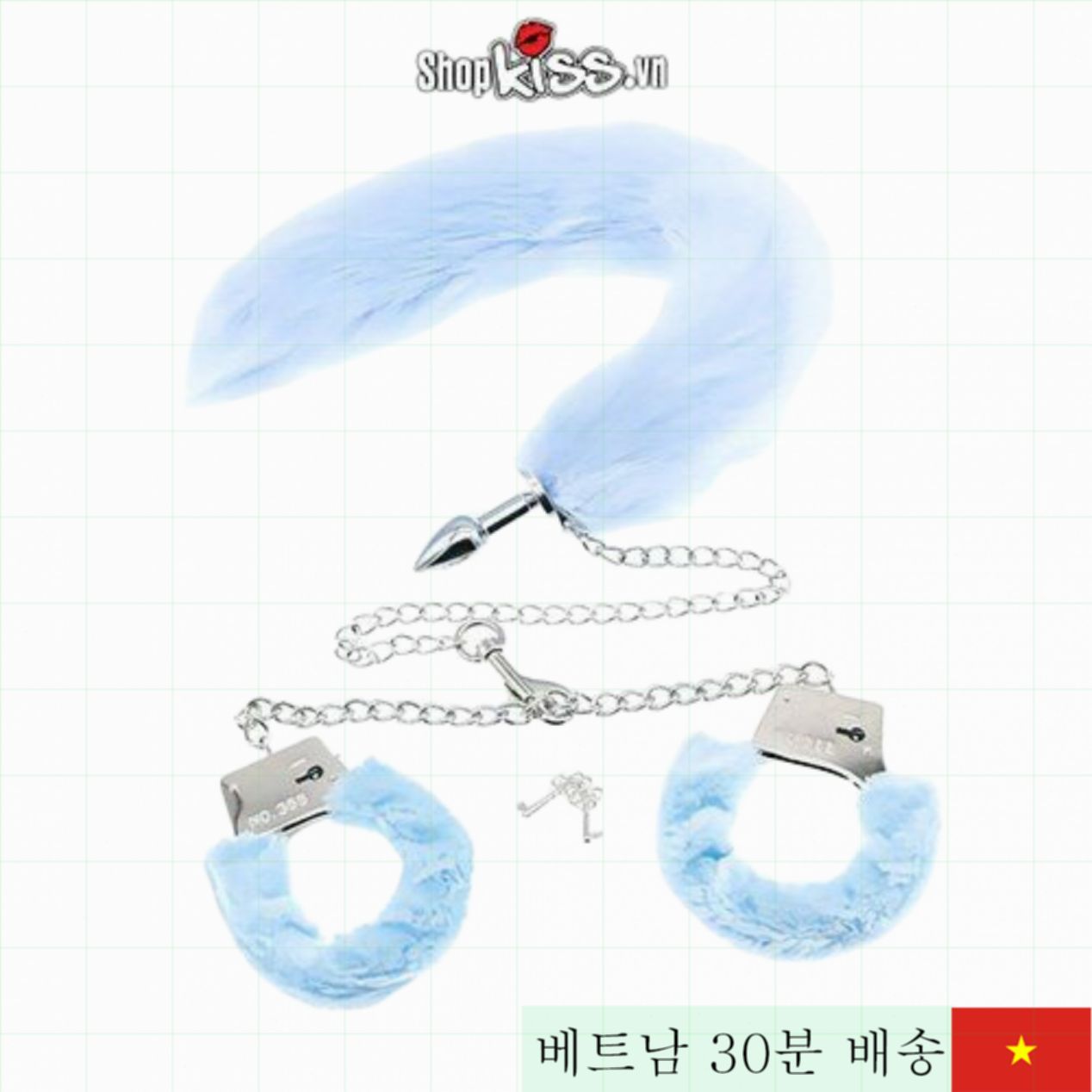 BDSM 수갑 꼬리 고리 세트 체험용 고강도 쾌감 