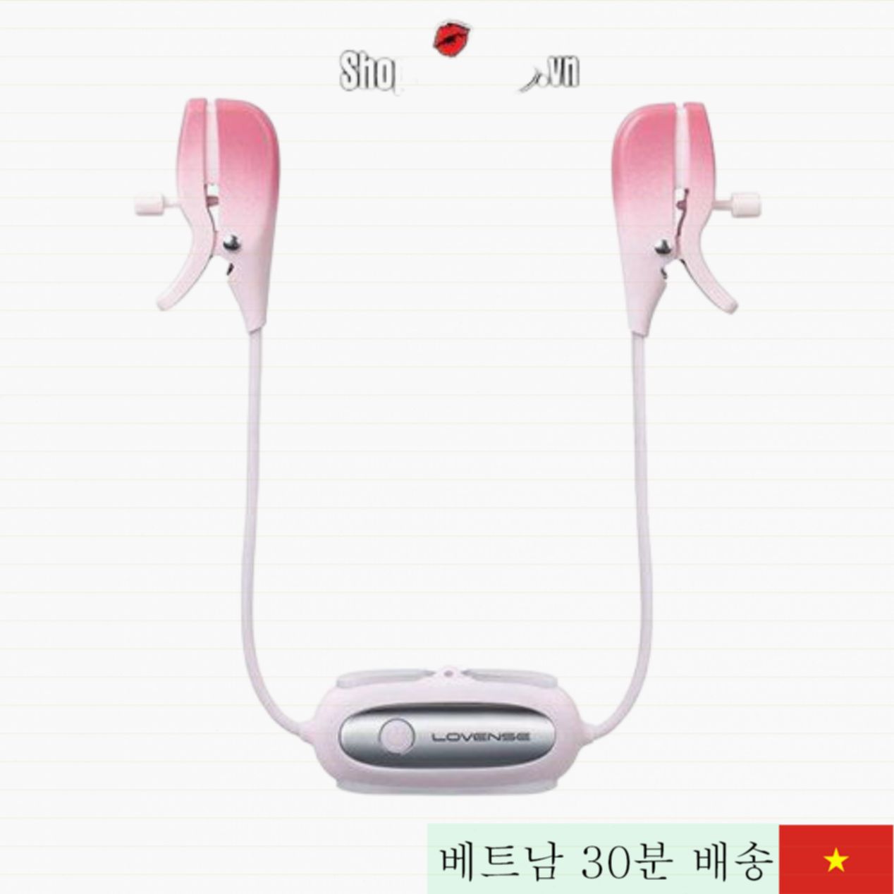 Lovense Gemini 앱 제어 원격 진동 유두 클립 