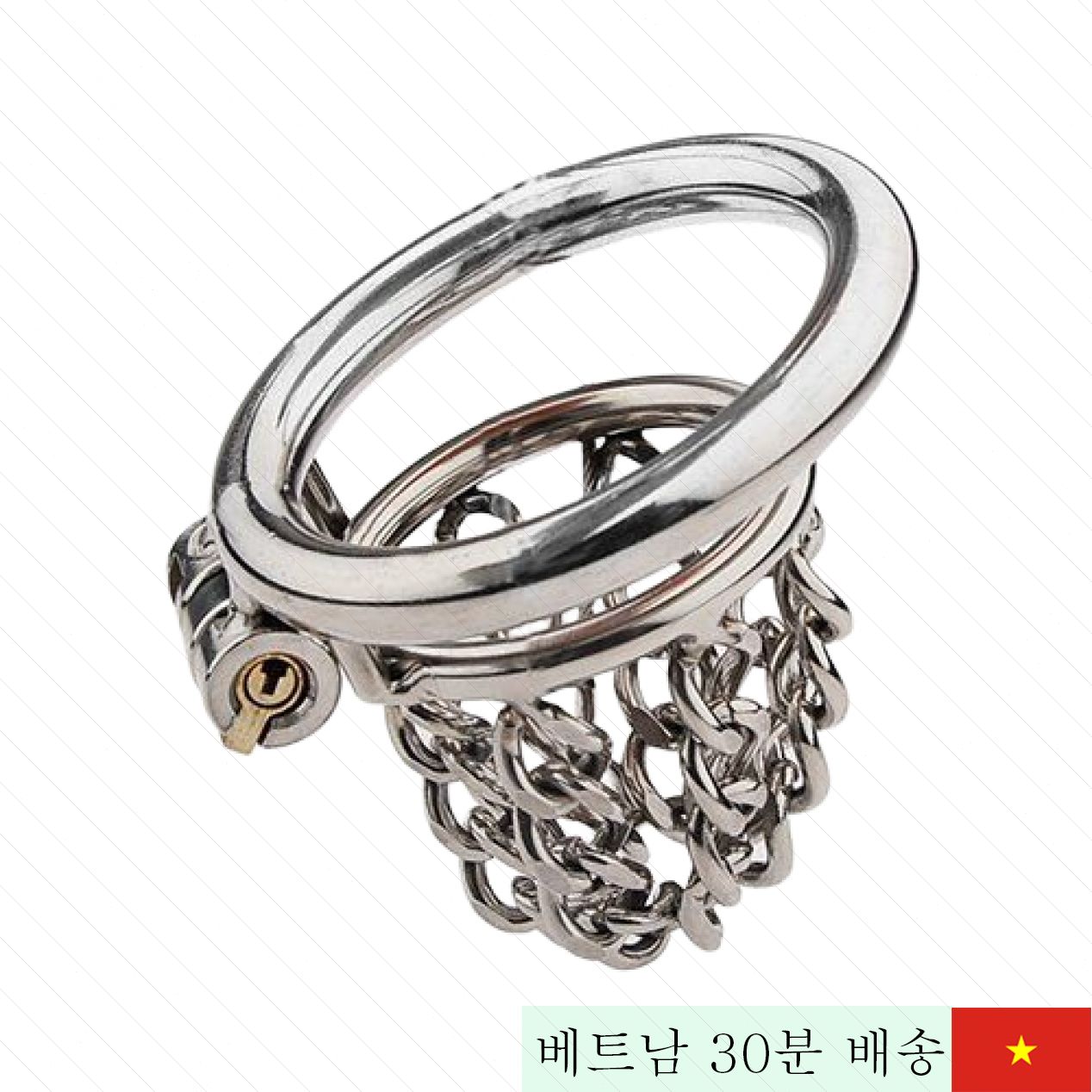 스테인리스 BDSM 쇠사슬 남성 잠금 장치 특별 자극 