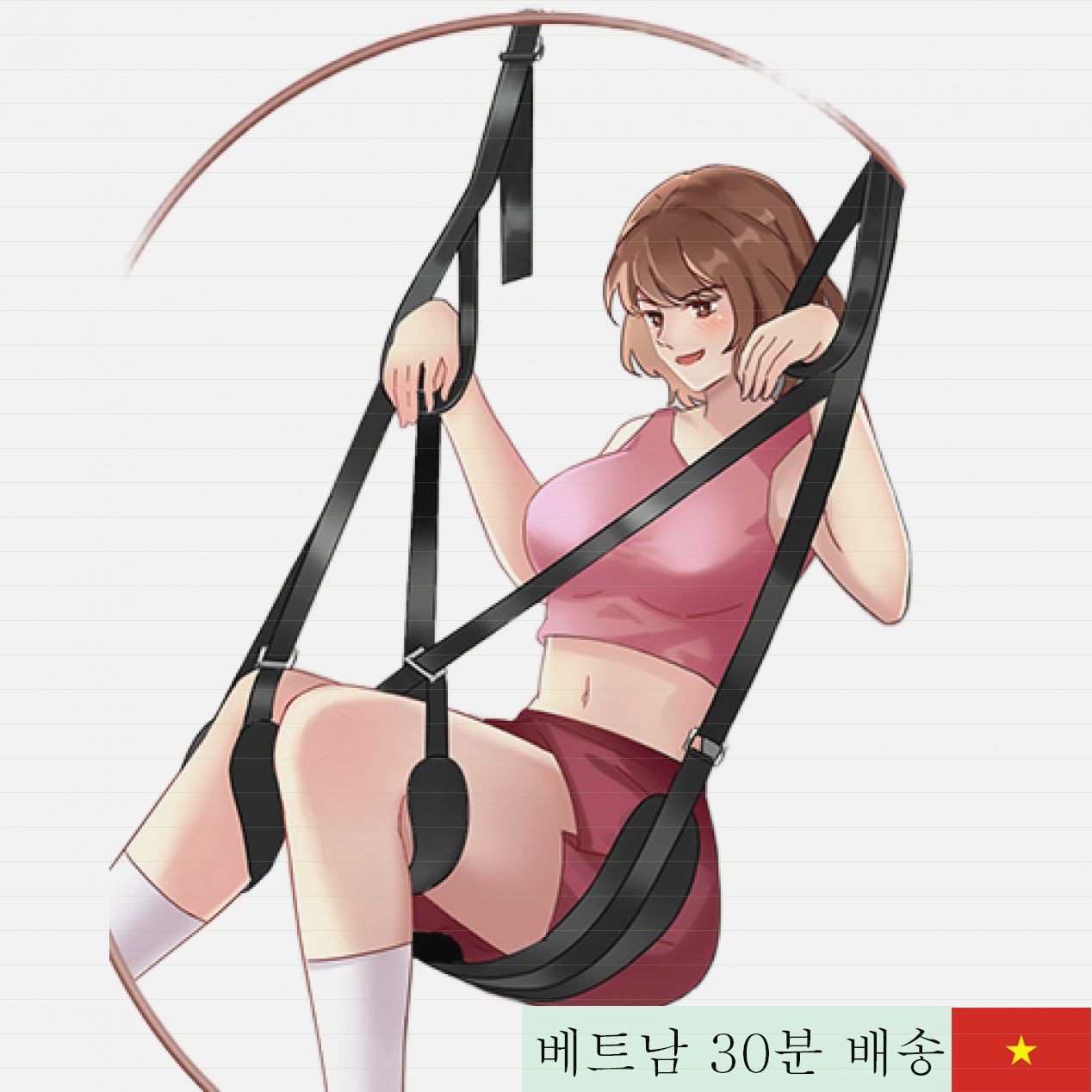 BDSM 문걸이 스트랩 커플용 독특한 체험 섹스용품 