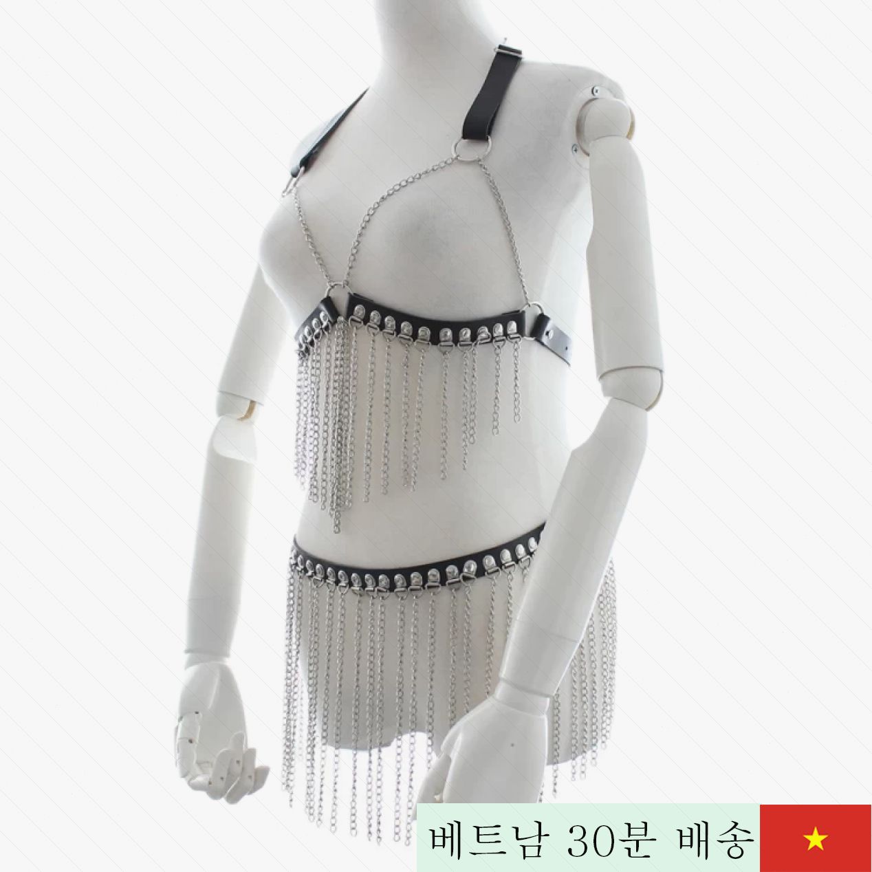 가죽 체인 BDSM 섹스복 커플 흥분 증진 신선한 자극 