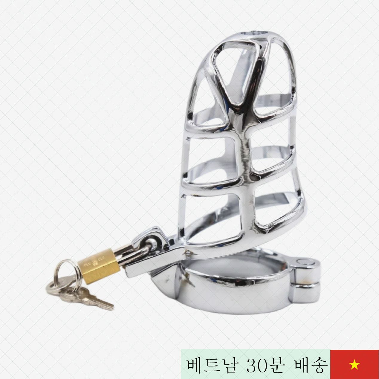 BDSM 남성용 금속 음경 자물쇠 재미와 지배감 극대화 