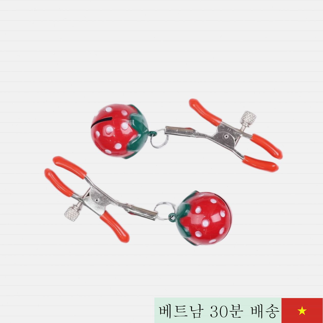 딸기 모양 BDSM 가슴 자극기 여성 흥분 증강 