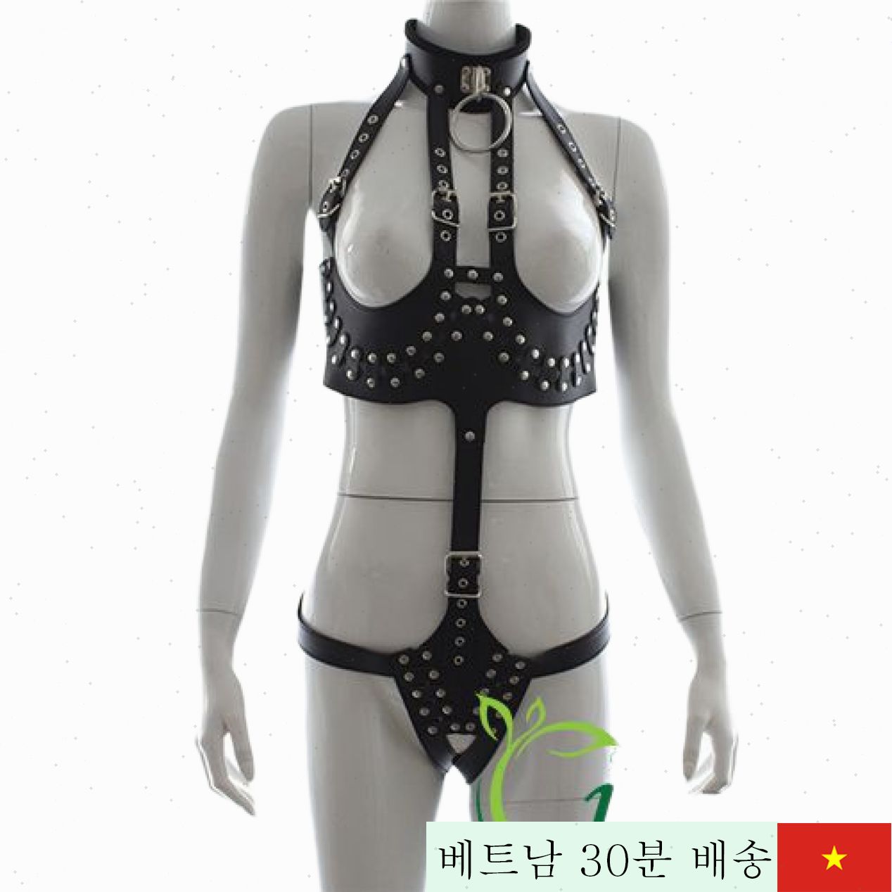 BDSM 비키니 세트 체인 목걸이 매혹적 섹스 토이 